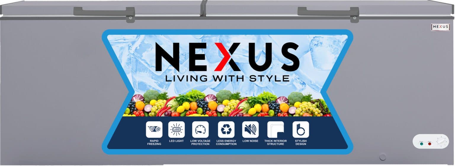 Nexus 1000L 2-Door Chest Freezer