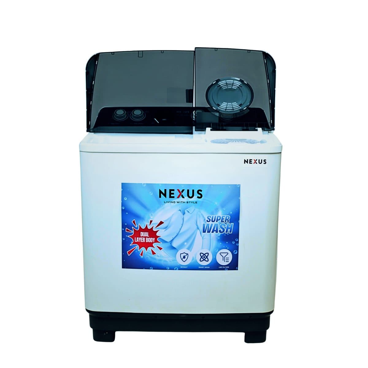 Nexus 11kg Twin Tub Semi-Automatic Washing Machine