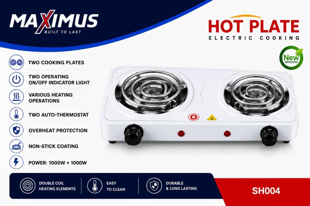 Maximus SH004 Double Electric Hot Plate