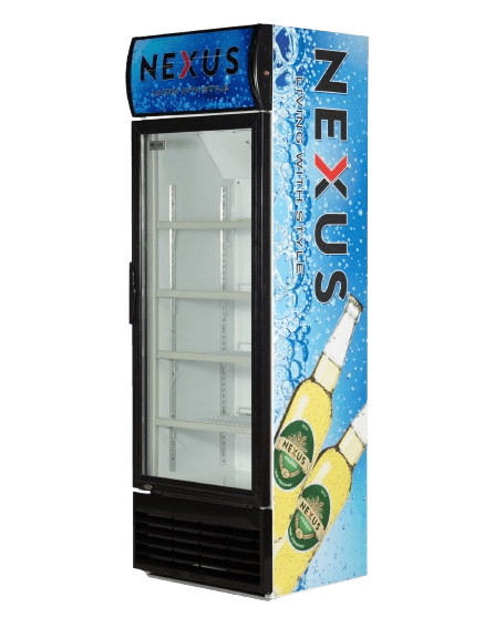 Nexus 240L Upright Showcase Refrigerator